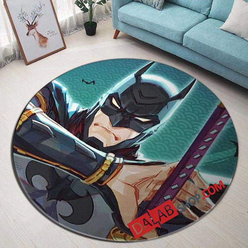 Anime Batman v 3D Customized Personalized Round Area Rug