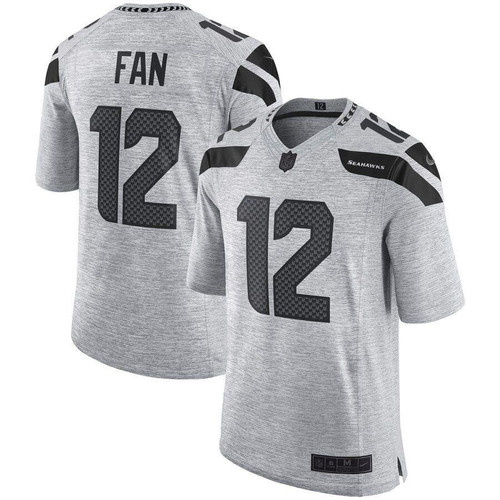 12S Seattle Seahawks Gridiron Gray Ii Limited Jersey Gray 2019