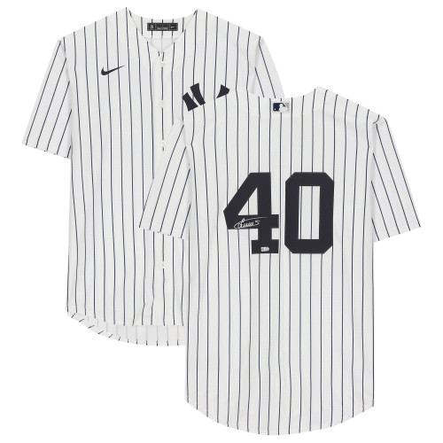 Luis Severino New York Yankees Fanatics  Autographed White Nike Replica Replica Replica Jersey