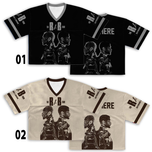 Usher Breezy R&B Tour Crop Football Jersey