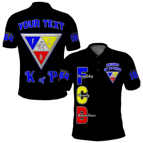 (Custom Personalise) Knights of Pythias Polo Shirt Since 1864 Simple Style LT13
