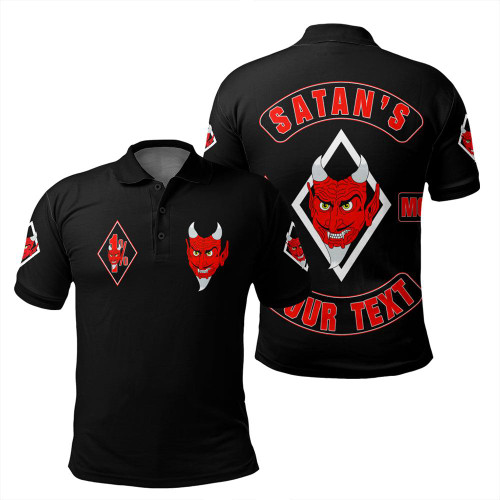 ( Custom Personalized ) Sons of Satan Motorcycle Club Polo Shirt T09