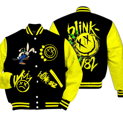Blink 182 Band Music Shirt, Blink 182 Retro Graphic Tee, Blink 182 Vintage Unisex Gift For Fan Blink 182 Baseball Varsity Jacket