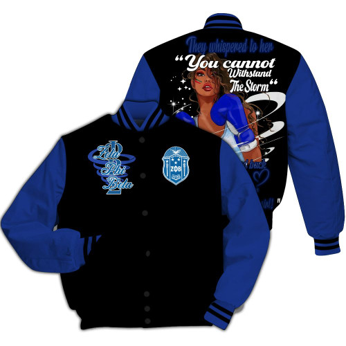 Ireishprint Zeta Phi Beta Varsity Jacket, Finer Womanhood I Am Zeta Phi Beta Girl Since 1920 Sorority Jacket