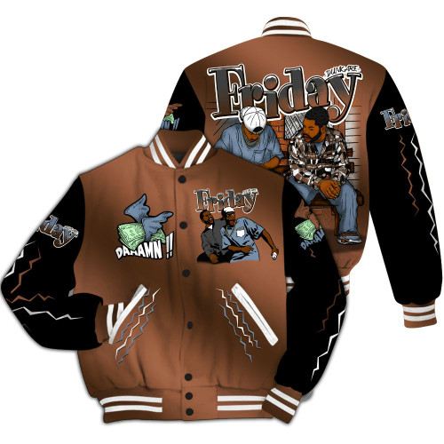 Varsity Jacket To Match Air Foamposite Metallic Copper - Friday Movie 90s TV All Over Print