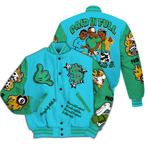 Varsity Jacket To Match Dunk Chunky Dunky - Everybody Paid In Full Graphic All Over Print