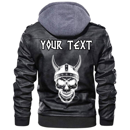 (Custom) Wonder Print Shop - Warriors Concepts With Skull Leather Jacket RLT12