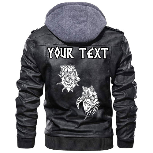 (Custom) Wonder Print Shop - Skoll and Hati Leather Jacket RLT12