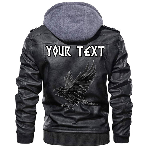 (Custom) Wonder Print Shop - Raven 2 Leather Jacket RLT12