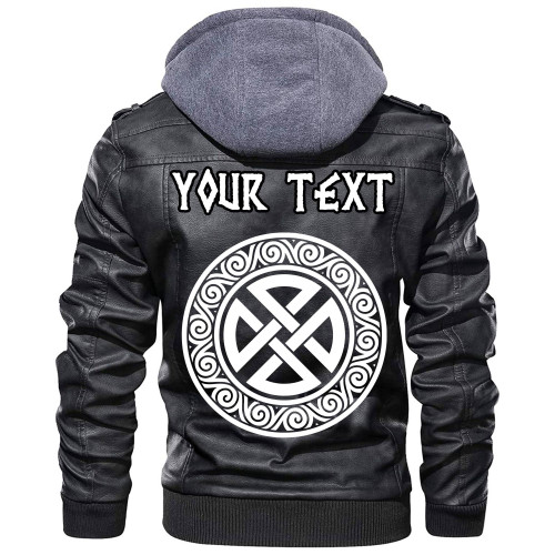 (Custom) Wonder Print Shop - Acient Pattern Leather Jacket RLT12