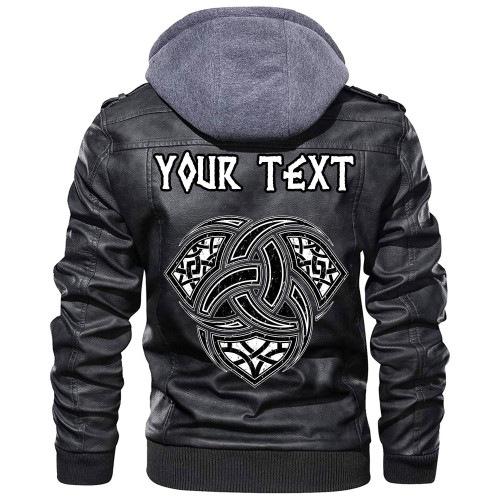 (Custom) Wonder Print Shop - Triple Horn of Odin Leather Jacket RLT12
