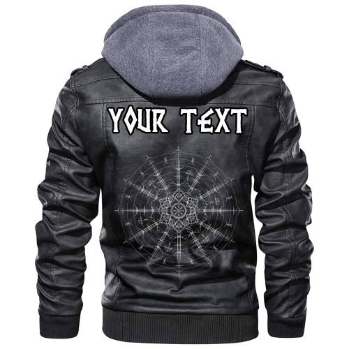 (Custom) Wonder Print Shop - Vegvisir Magic Leather Jacket RLT12