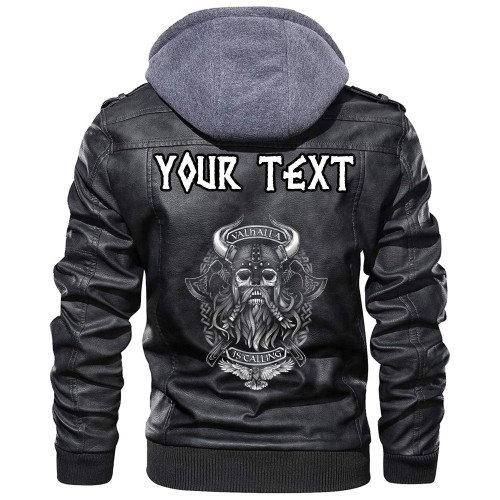 (Custom) Wonder Print Shop - Valhallis Calling Leather Jacket RLT12