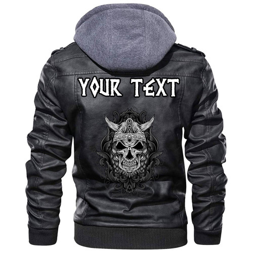 (Custom) Wonder Print Shop - Skull With Engraving Ornament Leather Jacket RLT12