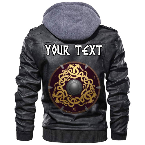(Custom) Wonder Print Shop - Shield Leather Jacket RLT12