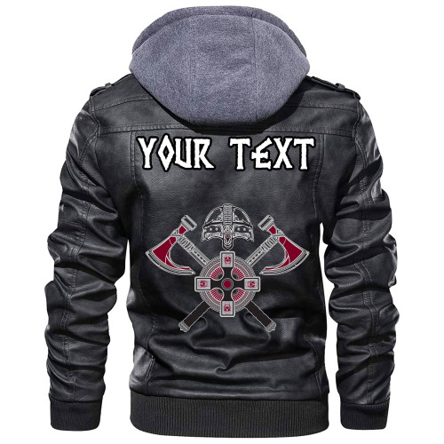 (Custom) Wonder Print Shop - Rune Leather Jacket RLT12