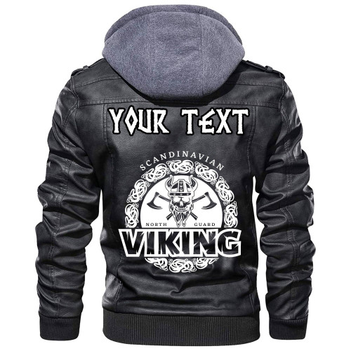 (Custom) Wonder Print Shop - Scandinavian North Guardian Leather Jacket RLT12