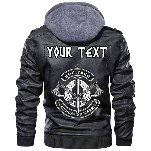 (Custom) Wonder Print Shop - Rune Leather Jacket RLT12