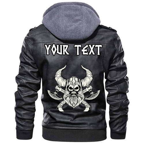 (Custom) Wonder Print Shop - Rune Leather Jacket RLT12