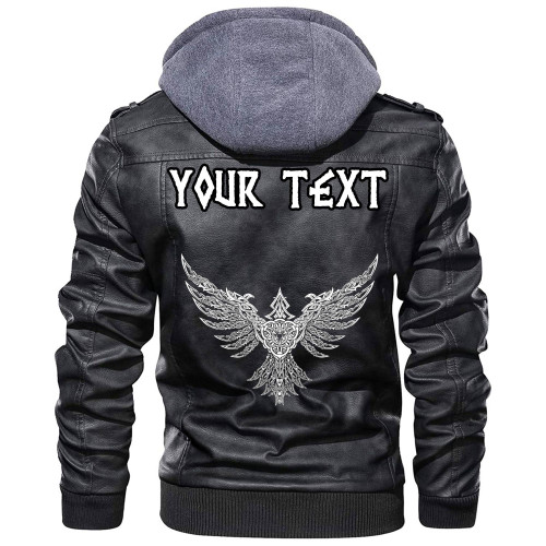 (Custom) Wonder Print Shop - Raven of Midgard Leather Jacket RLT12