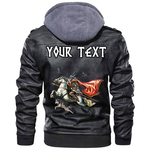 (Custom) Wonder Print Shop - Odin Leather Jacket RLT12