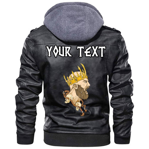 (Custom) Wonder Print Shop - In The Crown Leather Jacket RLT12
