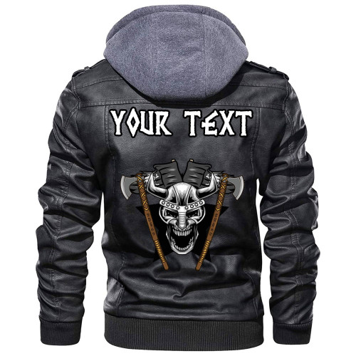 (Custom) Wonder Print Shop - Helmet Head Leather Jacket RLT12