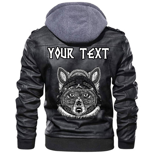 (Custom) Wonder Print Shop - Fox In The Celtic Style Leather Jacket RLT12