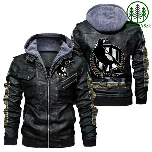 AFL Collingwood Football Club Leather Jacket