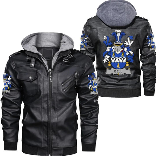 Bell Ireland Leather Jacket - Irish Family Crest A7