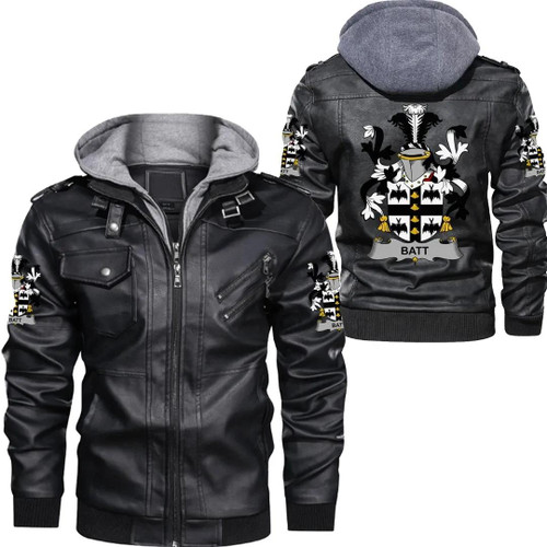 Batt Ireland Leather Jacket - Irish Family Crest A7