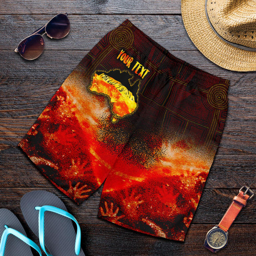 Aboriginal Personalised Mens Shorts - Anangu Custodians