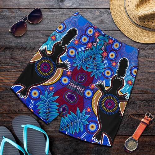 Aboriginal Mens Shorts - Indigenous Platypus