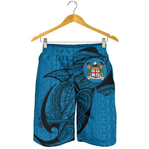 Alohawaii Short - Fiji All Over Print Mens Shorts Shark Coat Of Arms TH4