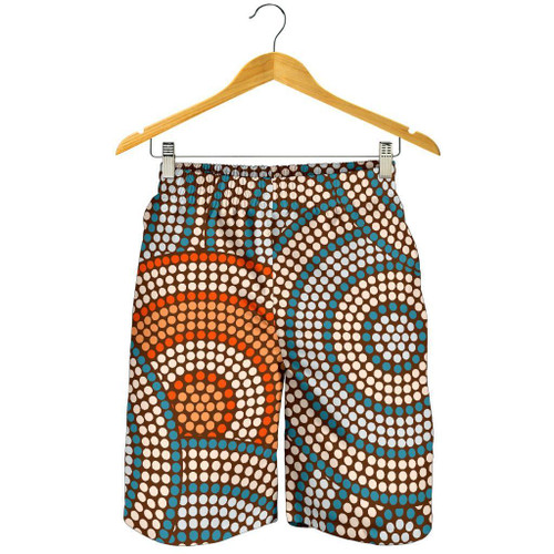 Aboriginal Shorts, Indigenous Dot Painting Short Men 07