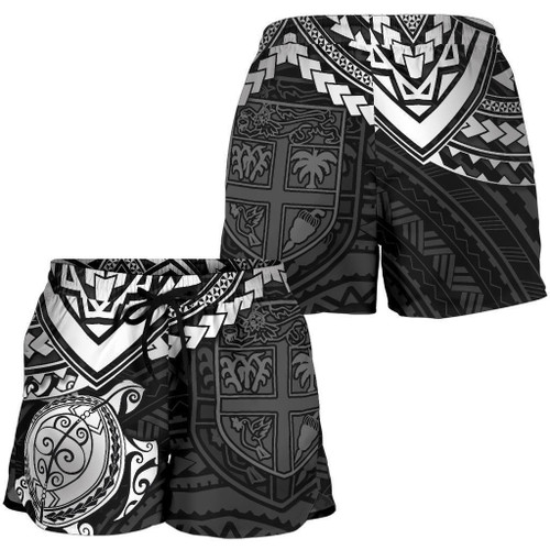 Alohawaii Short - Fiji Polynesian Shorts (Women) - White Turtle - BN1518