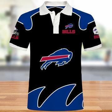  Buffalo Bills Polo 3D Shirts   For Fans Nfl