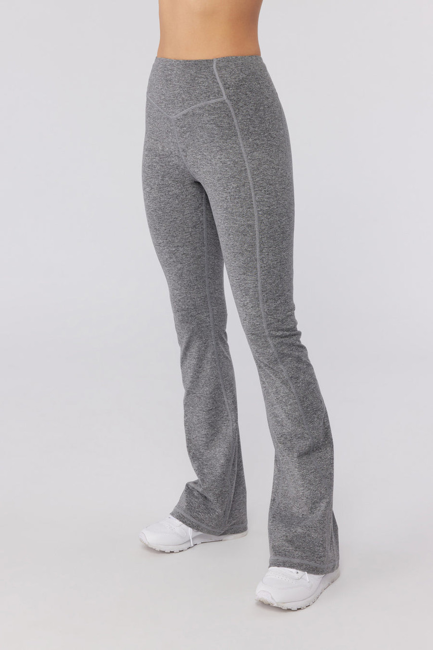 Gaiam Women's - Zen Marled Flare Legging-Huckleberry Heather-Med- New Tag  $55
