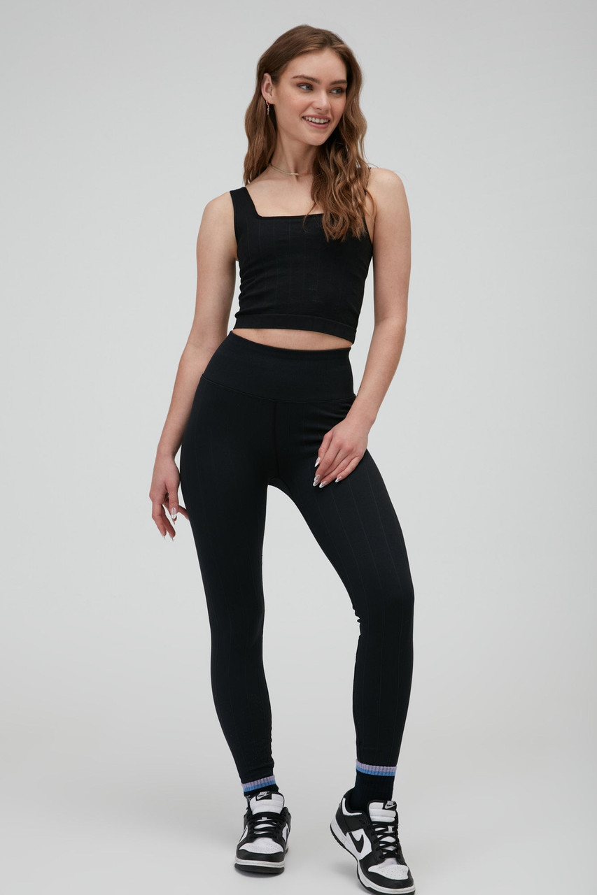 Spiritual Gangster Amara Wide Rib Seamless Tank - Winter Thyme