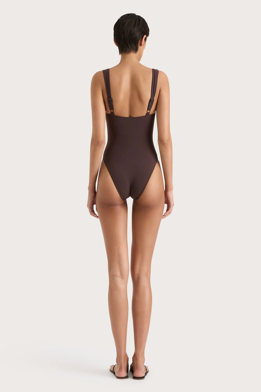 Faithfull The Brand Frida One Piece - Coffee