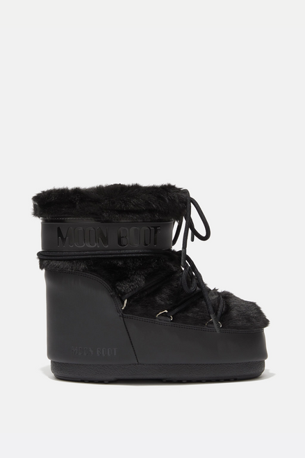 MB Icon Low Faux Fur- Black MB Icon Low Faux Fur- Black