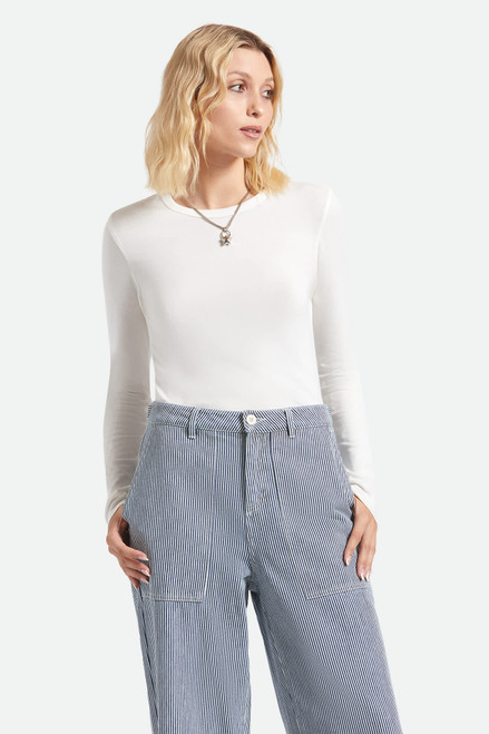 Carefree Organic L/S Tee- Off White Carefree Organic L/S Tee- Off White