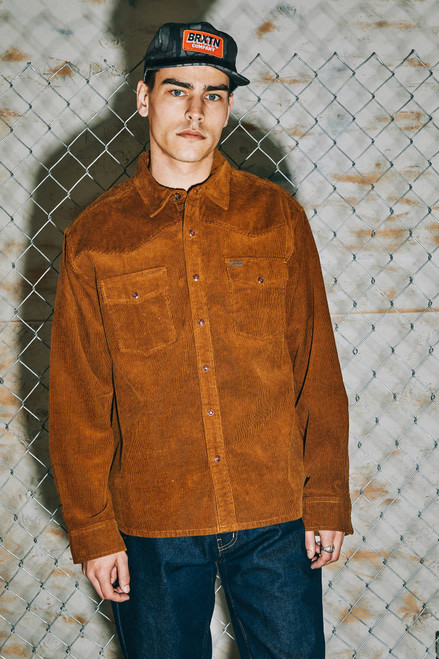 New West Relaxed Overshirt- Washed Copper Cord New West Relaxed Overshirt- Washed Copper Cord