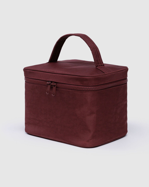 Large Cosmetic Case- Mahogany