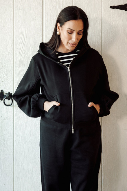 Bubble Hoodie- Black