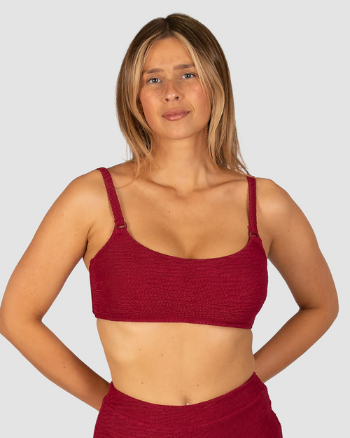 Ibiza E/F Cup Bralette- Scarlet