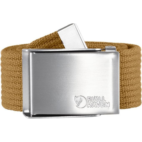 Canvas Brass Belt- Buckwheat Brown