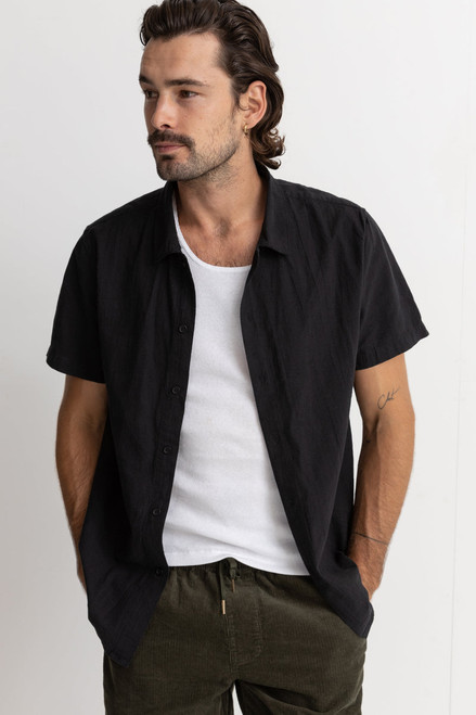 Classic Linen SS Shirt- Vintage Black