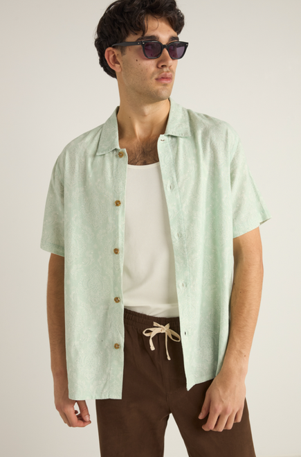 Ornate SS Shirt- Sage