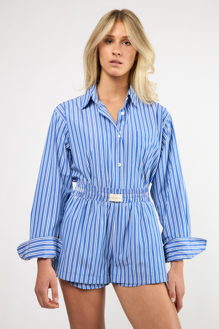 Seaside Boxer Set- Blue Stripe